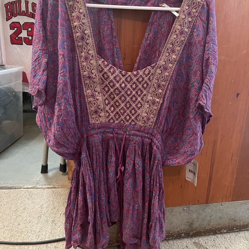 Free People Multicolor Bohemian Blouse